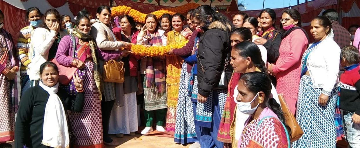 Minister Rekha Arya Felicitated in Almora
