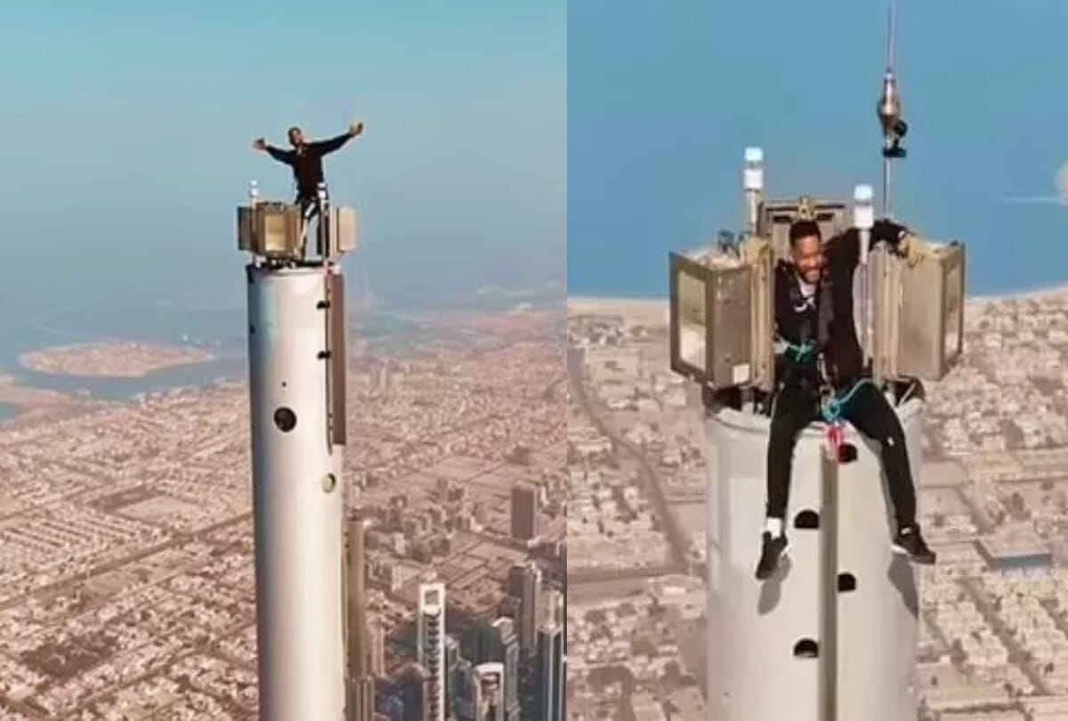 Hollywood actor Will Smith climbs to the top of Burj Khalifa stunning photos go viral