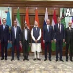 विदेशी राष्ट्रों के एनएसए प्रतिनिधियों के साथ प्रधानमंत्री