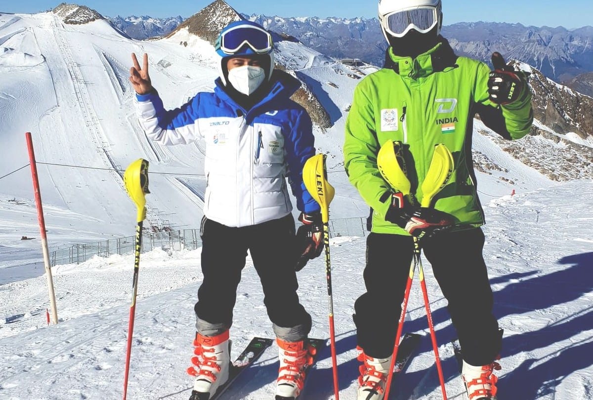 skiing medalist Aanchal Thakur training in austria for winter olympic games