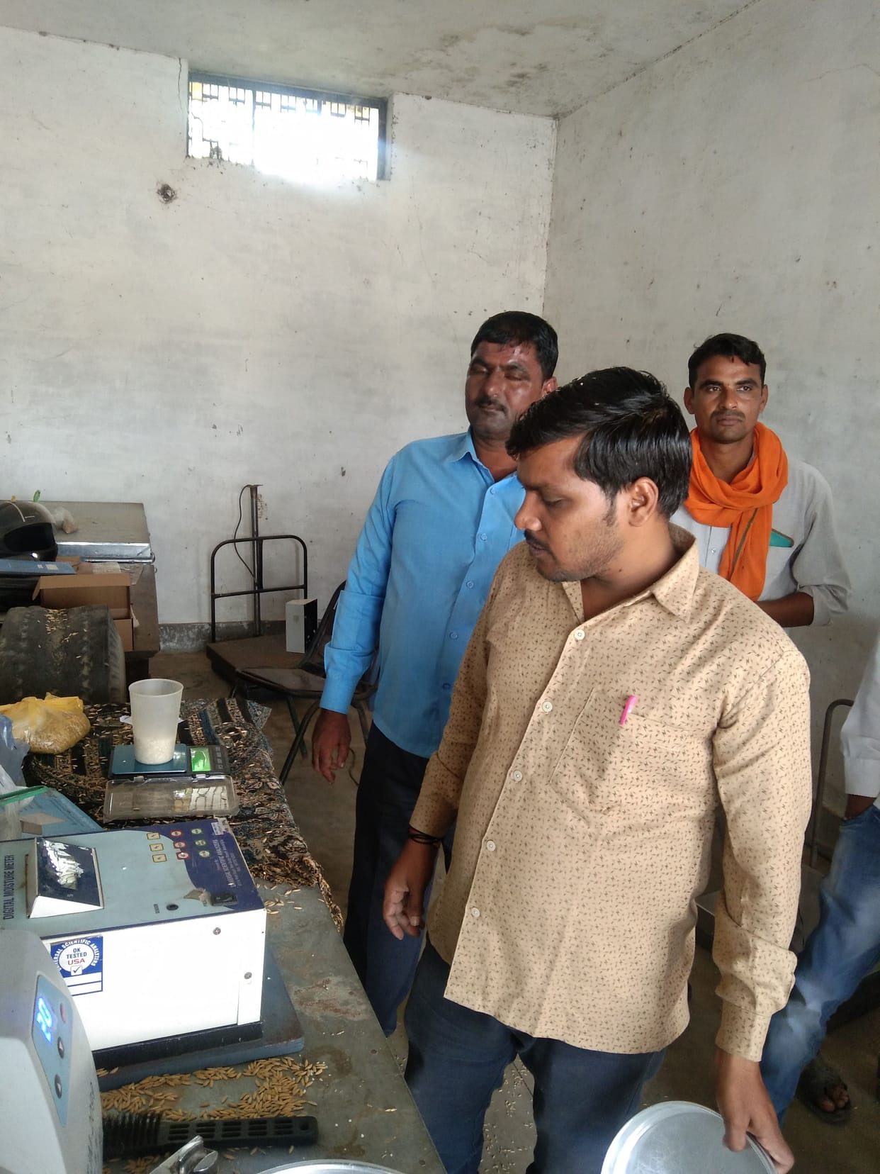 Purchase will be done after checking rice from paddy sample