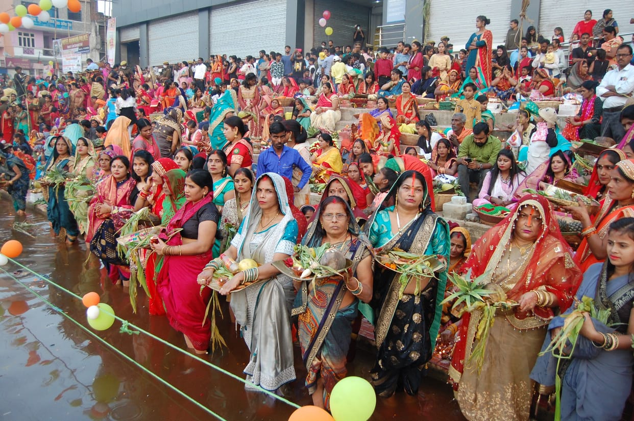 chhath puja celebrated