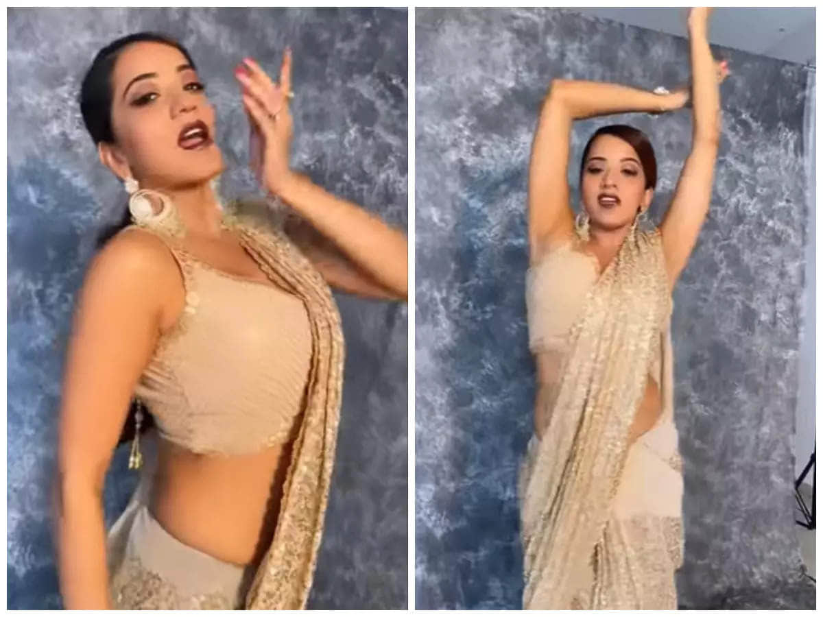 Bhojpuri Actress Monalisa Looks hot in Saree