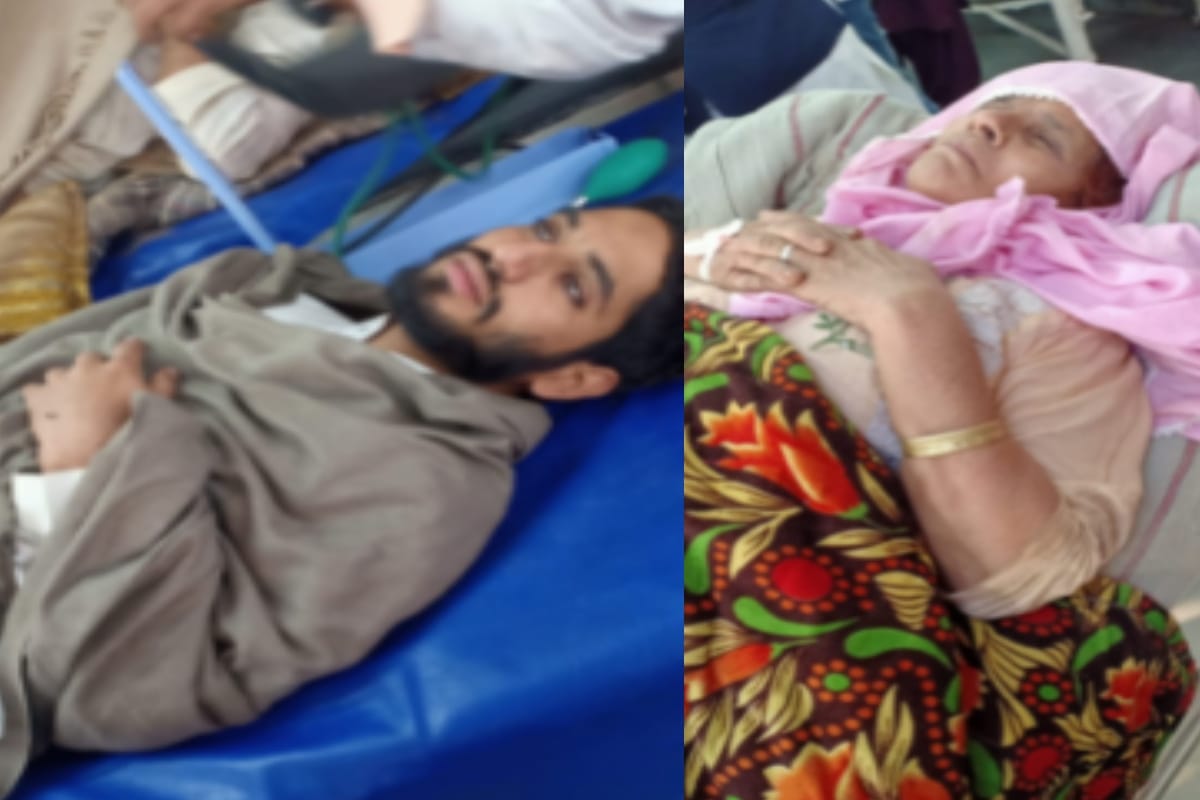 nine people injured after a wall colided of a house in shamli today