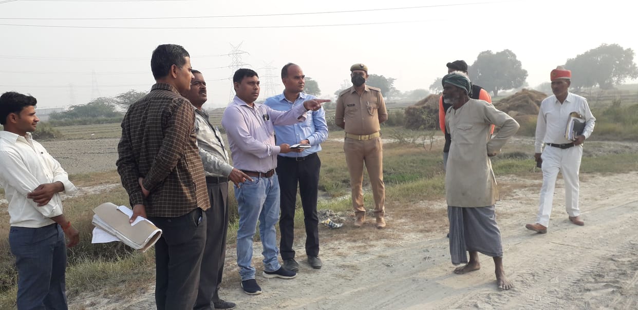 SDM Sadar and AE of UPCD saw land in two villages for chromium waste disposal