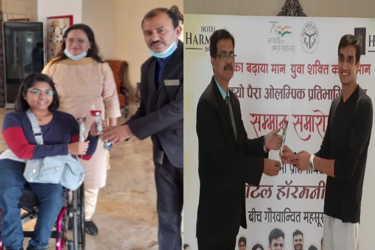 UP: Paralympic players reached Meerut for honor ceremony, welcomed from airport to hotel