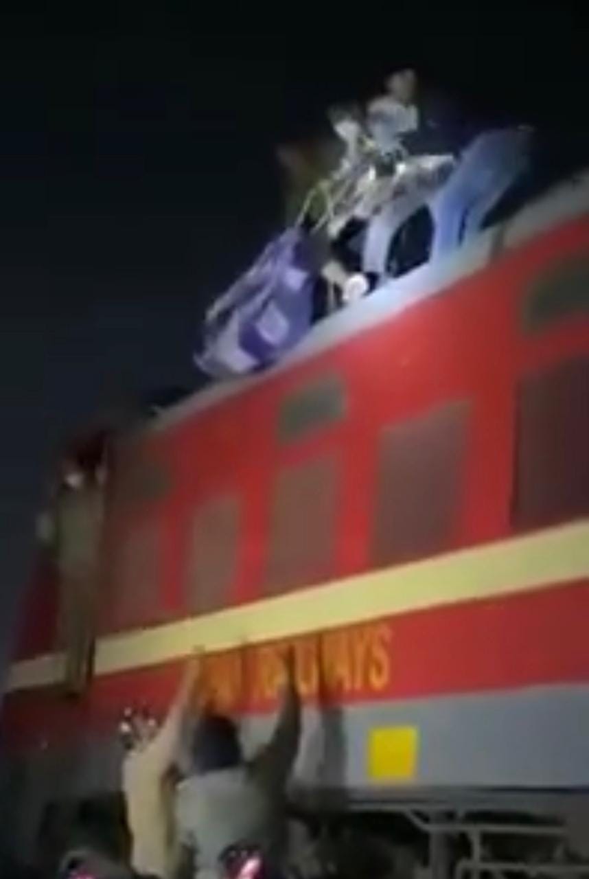 dehradun news: young man lay in front of upasana express train