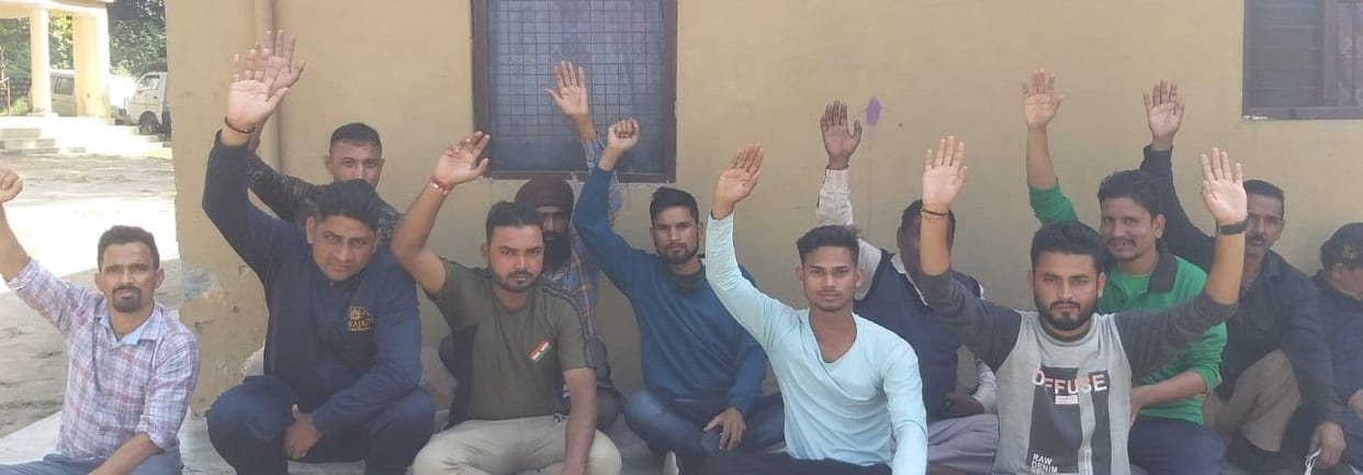 Rajaji's outsourced workers went on strike