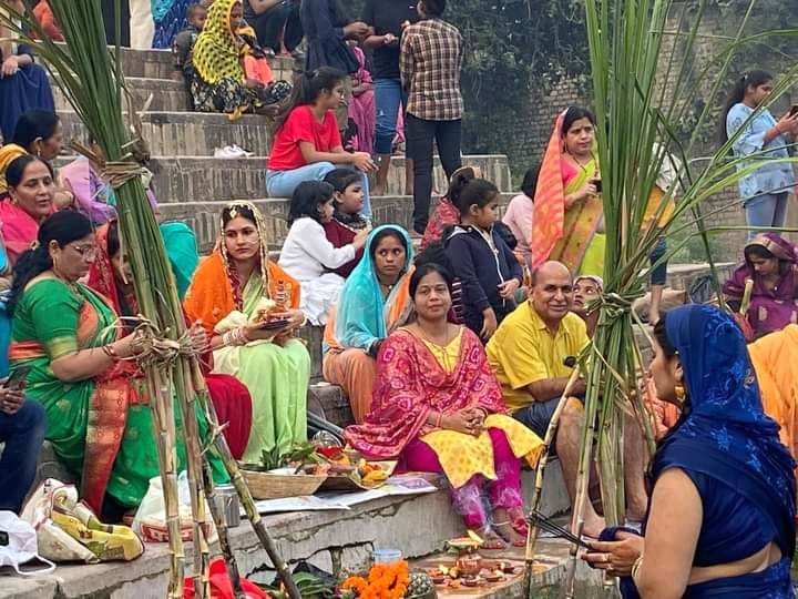 There was a lot of enthusiasm at the end of Chhath festival