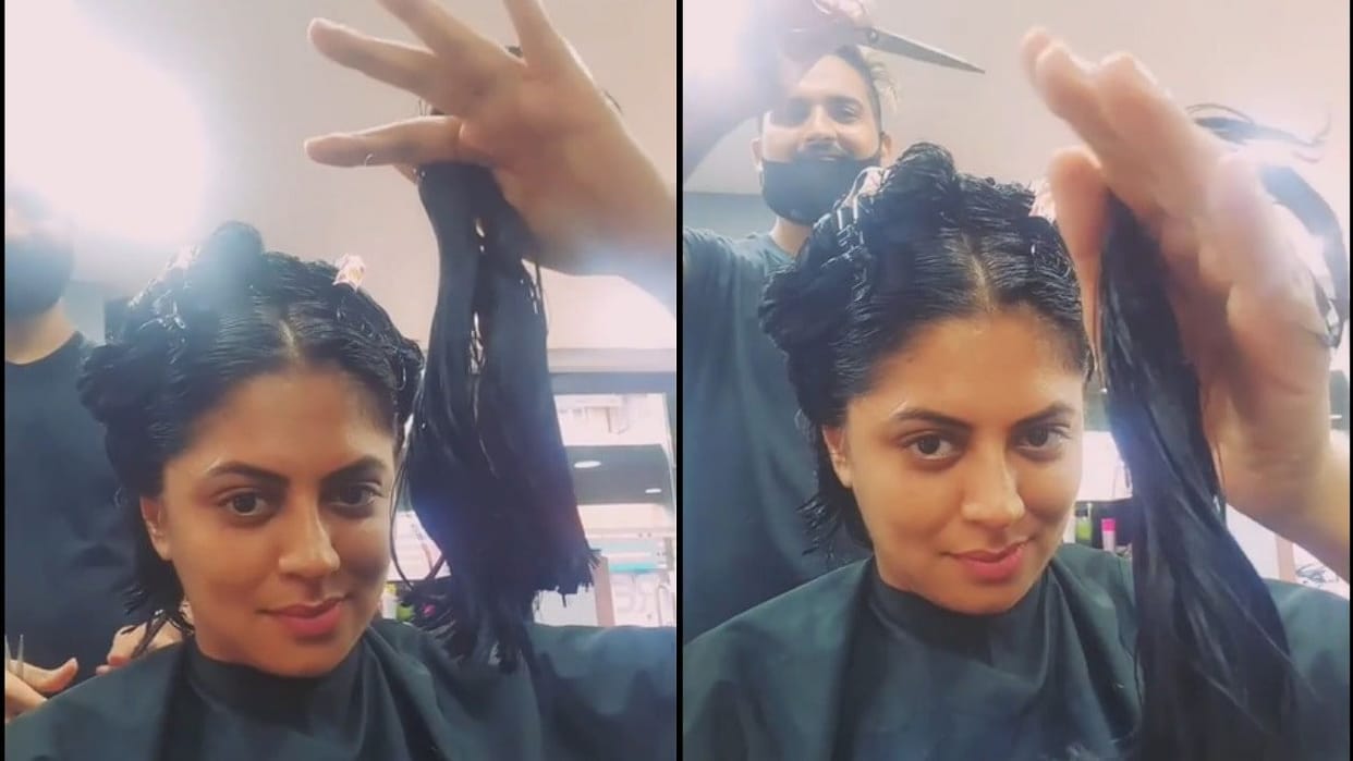 watch video:Kavita Kaushik donates hair for wig making for cancer patients