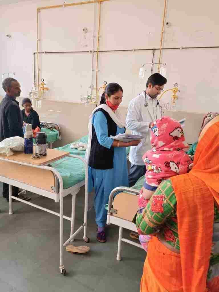 The number of pneumonia patients increased with increasing cold