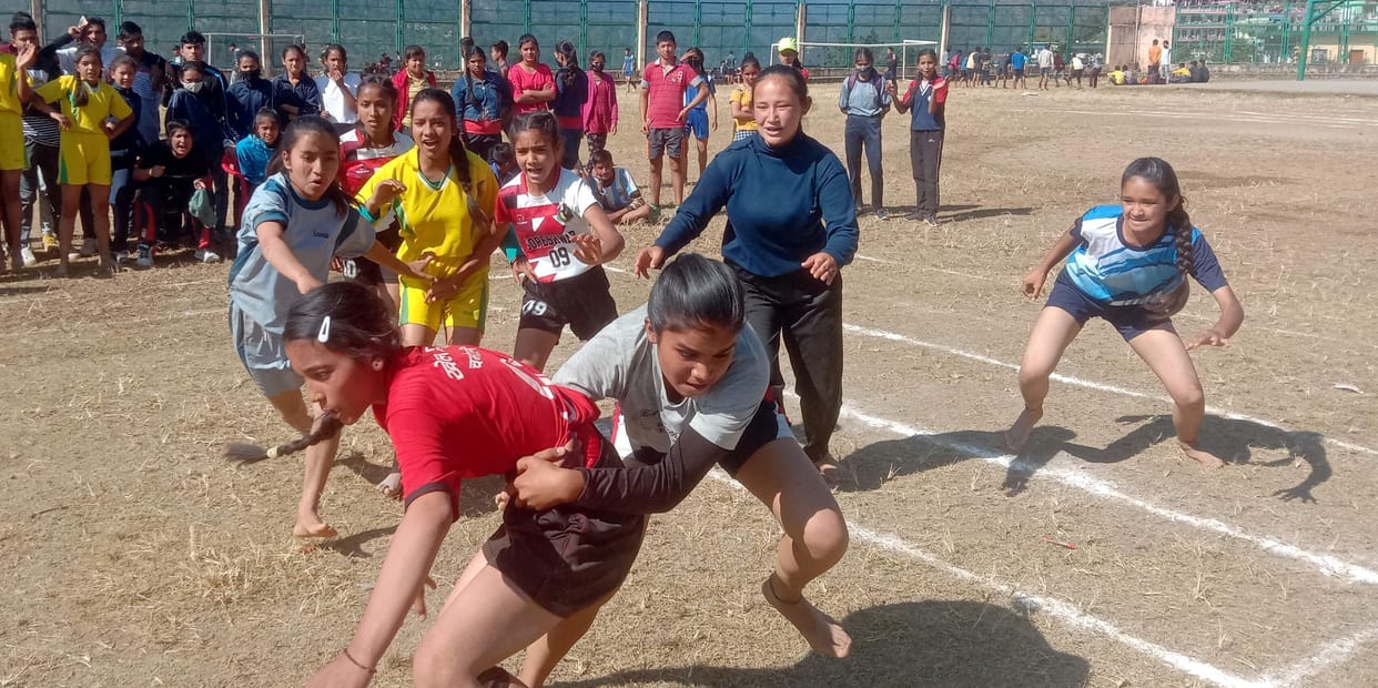 Nyaya Panchayat Bairagana teams topped in Kabaddi