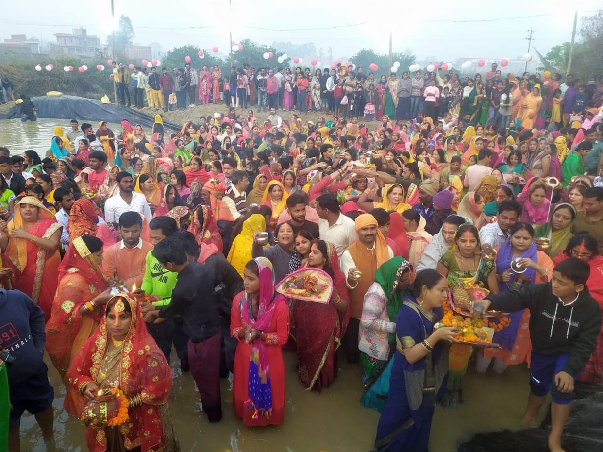 Triveni of faith and belief seen on the ghats
