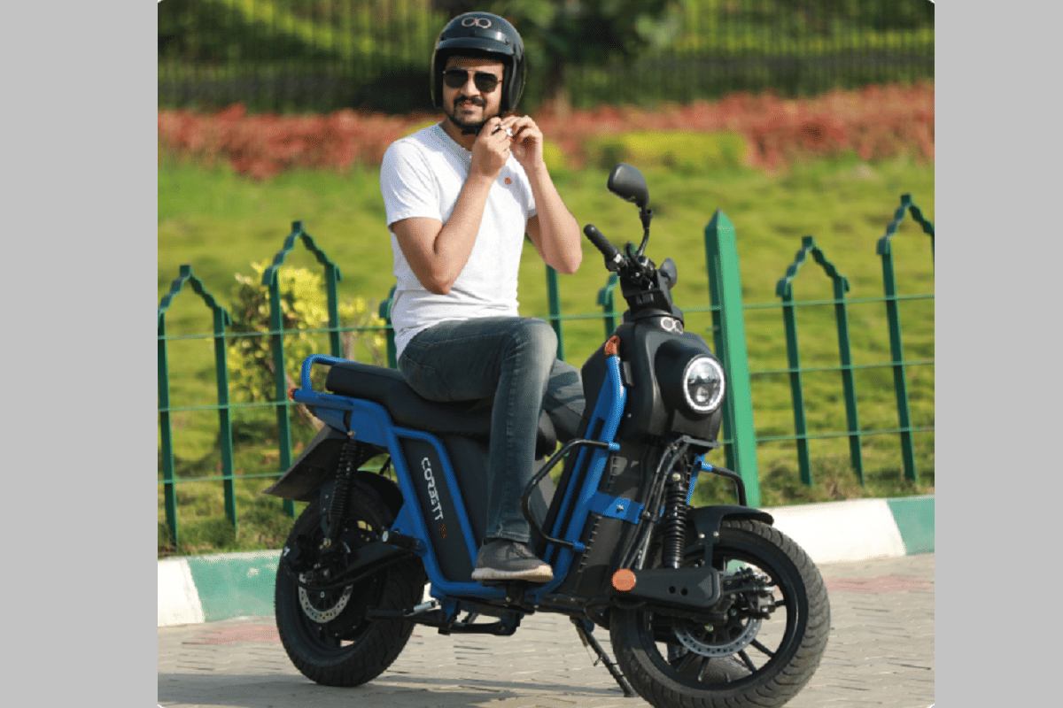 boom corbette electric scooter launched in india claims to be India’s most durable scooter with 200 km of driving range