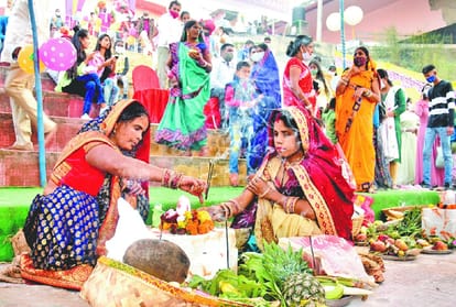 Chhath festival celebrated with pomp in Jammu and Kashmir, devotees offered Arghya to Lord Bhaskar