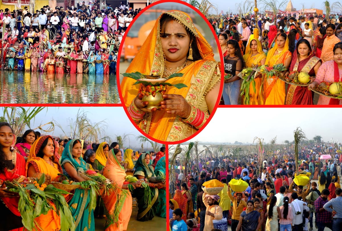 Chhath Puja 2021 festival celebrated with reverence see latest photos of chhath puja