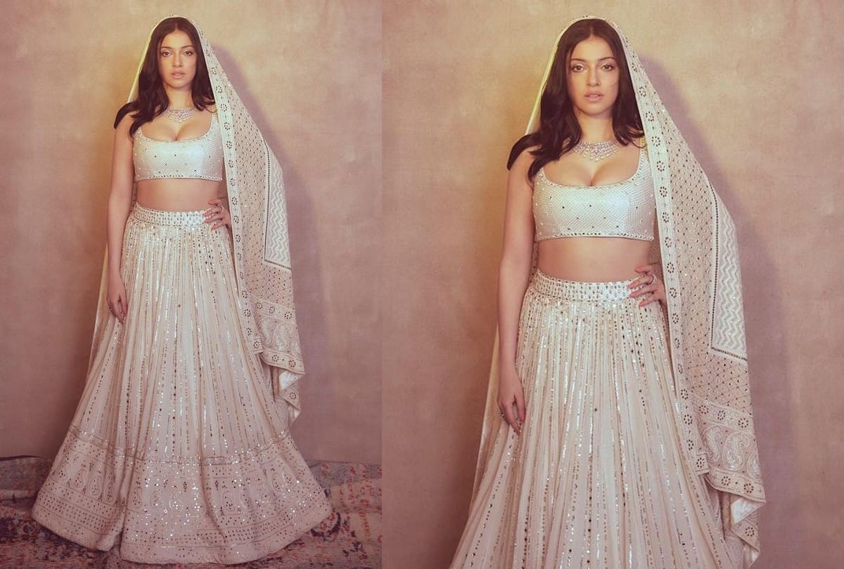 divya khosla kumar traditional look in white lehenga choli photos goes viral