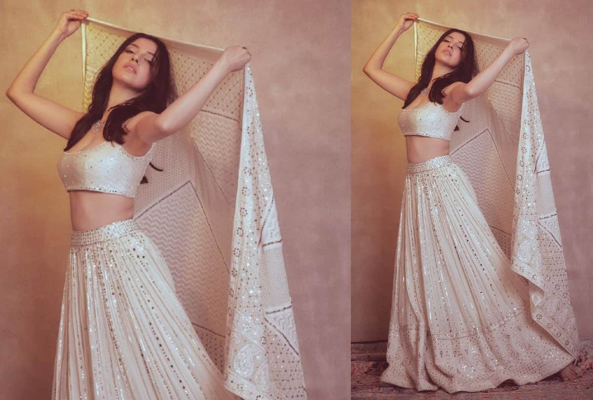 divya khosla kumar traditional look in white lehenga choli photos goes viral