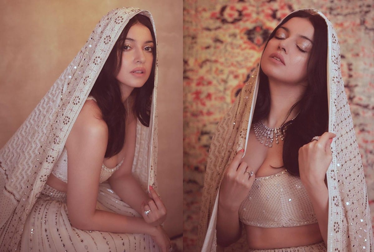 divya khosla kumar traditional look in white lehenga choli photos goes viral