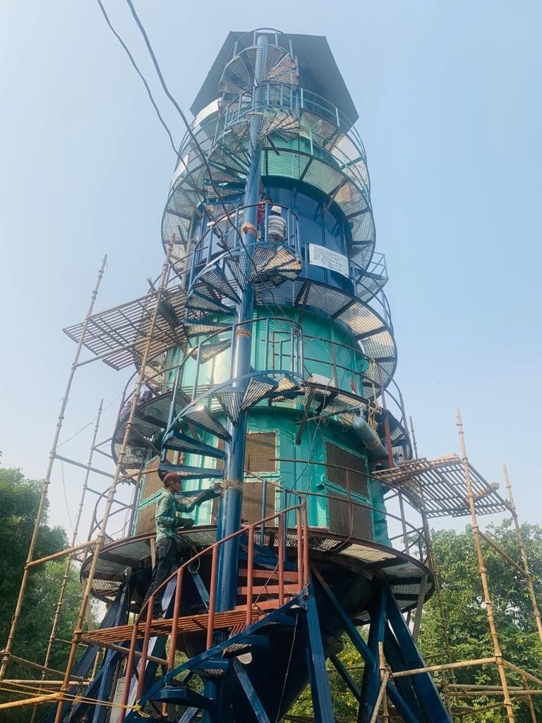 Tower trial successful for pollution control