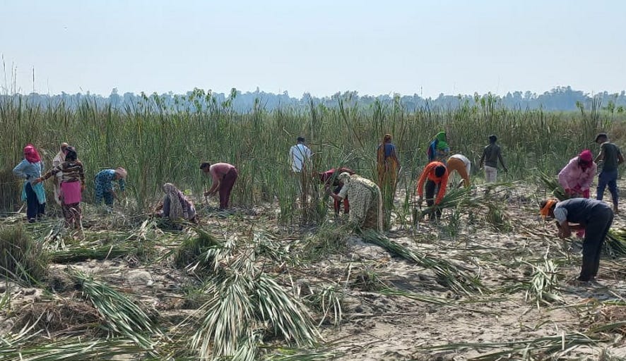 Preparations for bathing fair started at Ganga Ghat