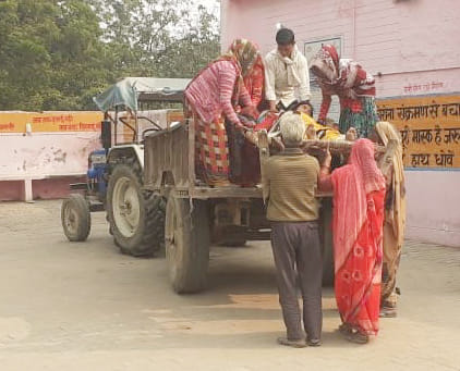 Ambulance could not reach the world due to lack of road