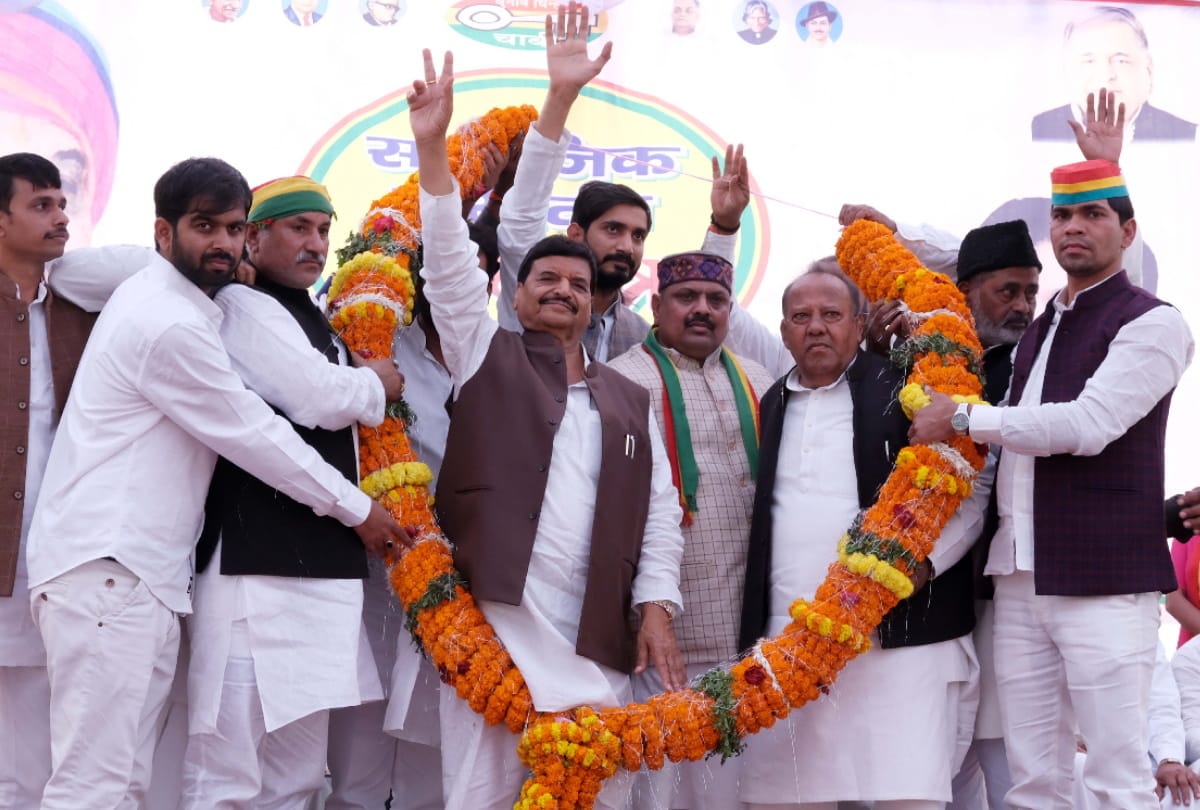 shivpal singh yadav visit gorakhpur with Parivartan Rath yatra for UP election 2022