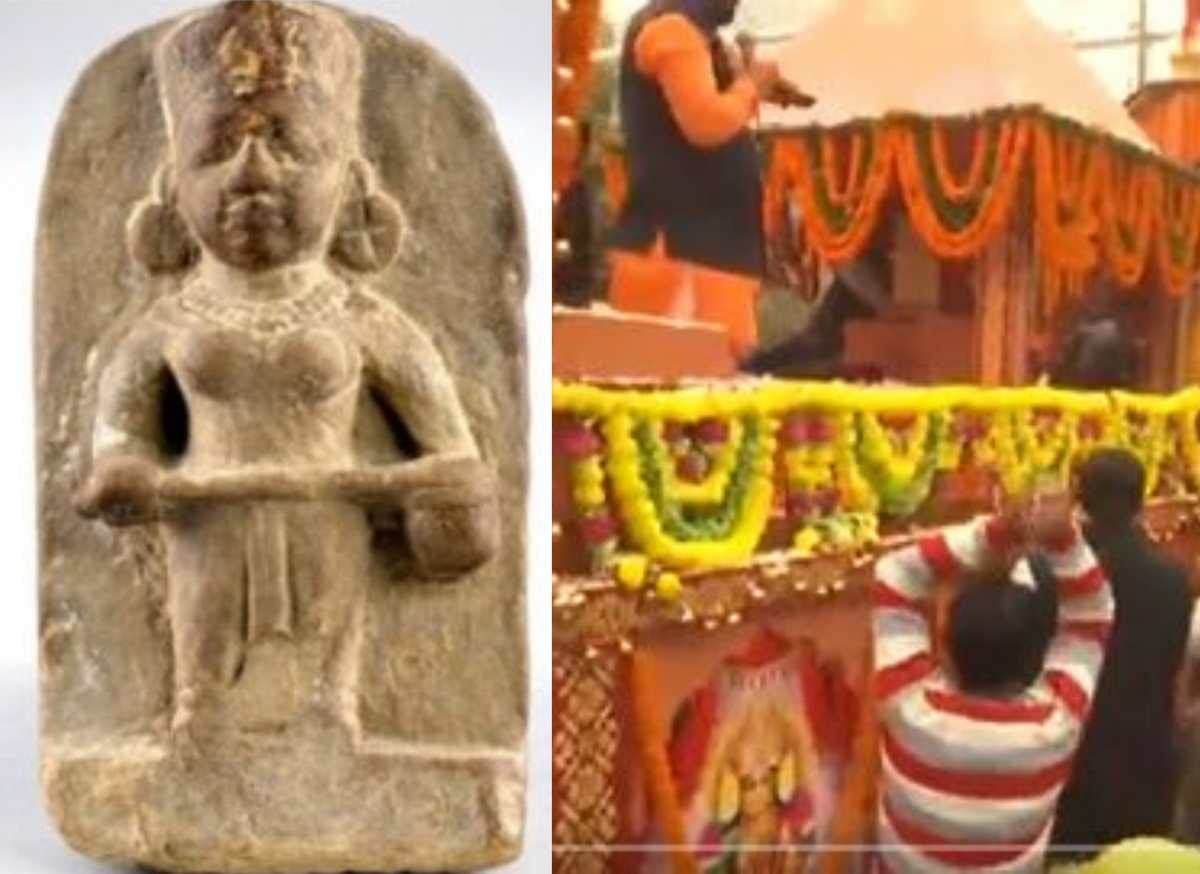 Maa Annapurna statue journey to Kashi begins  After 100 years statue returned from Canada will be installed in temple presence of CM Yogi
