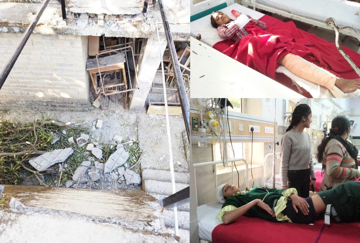 Himachal News: slab fall in school on students five students injured