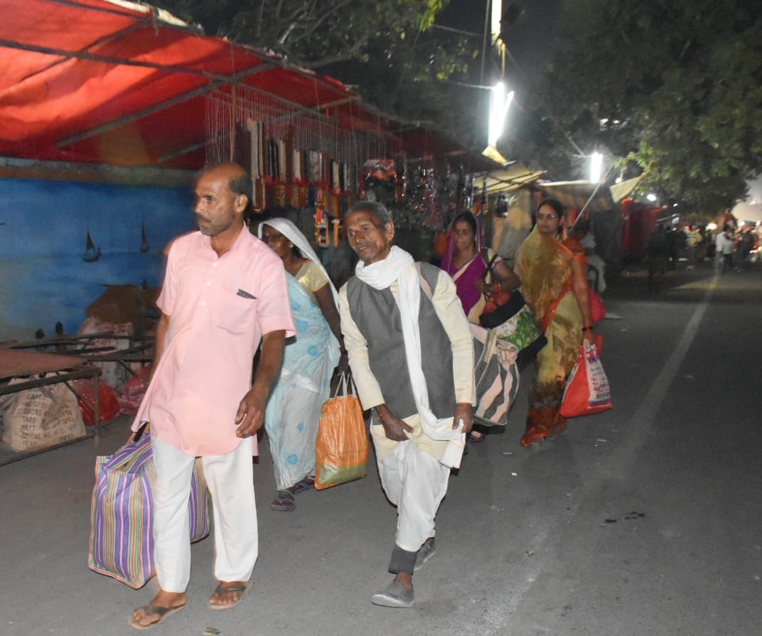 Millions of devotees gathered for the parikrama, chanted Jai Shri Ram