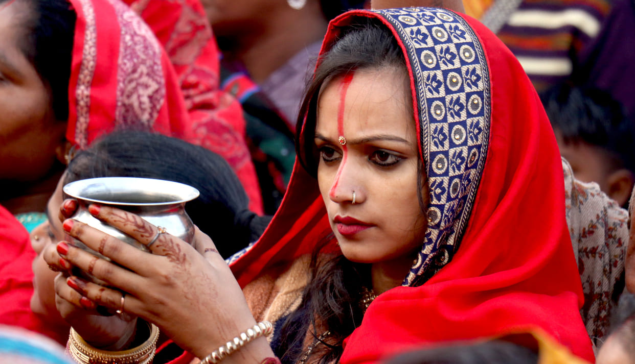 Ghat resonated with the chants of Chhath Maiya, offered Arghya to Lord Surya