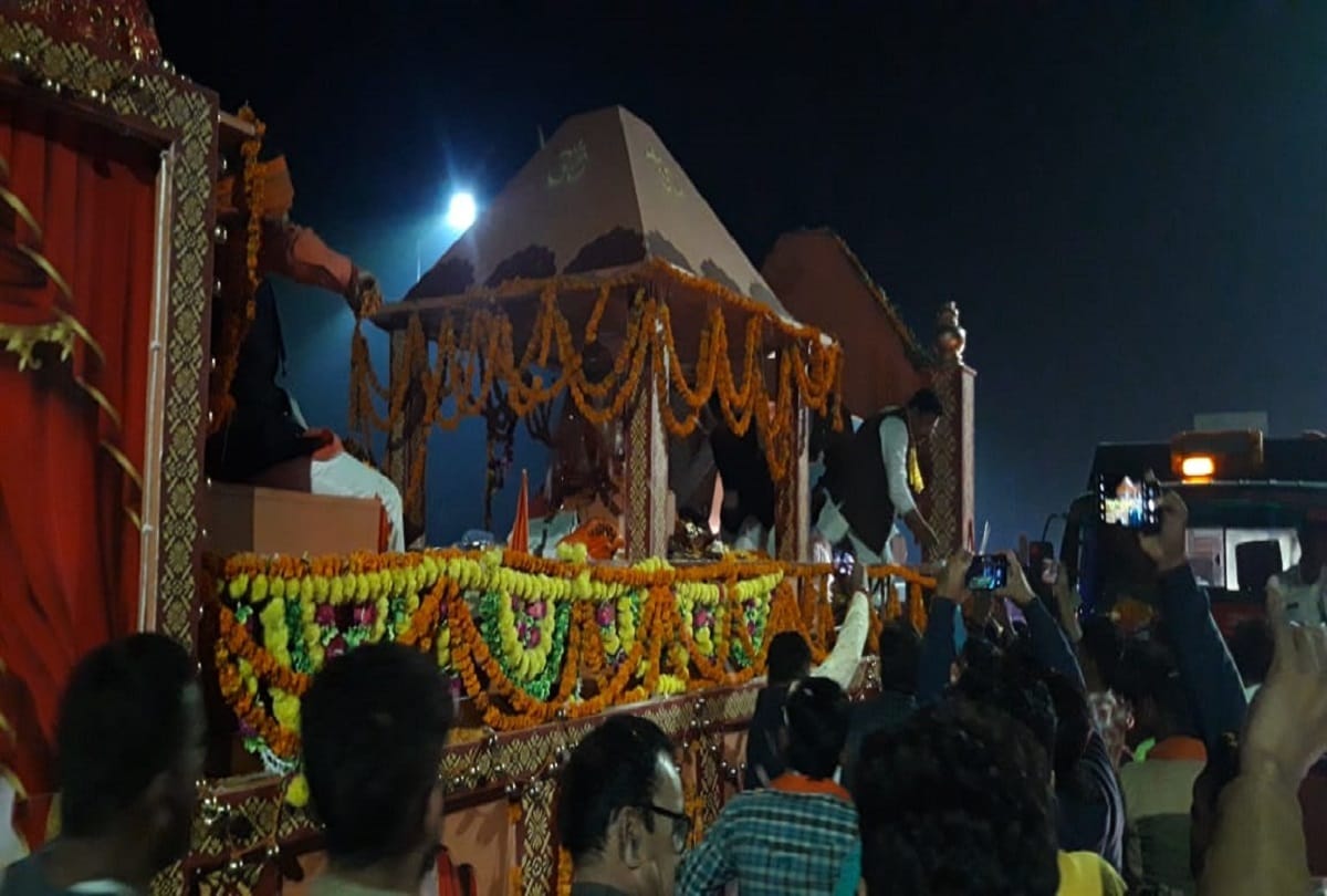 annapurna punsthapna yatra entered chhibramau from mainpuri on friday night