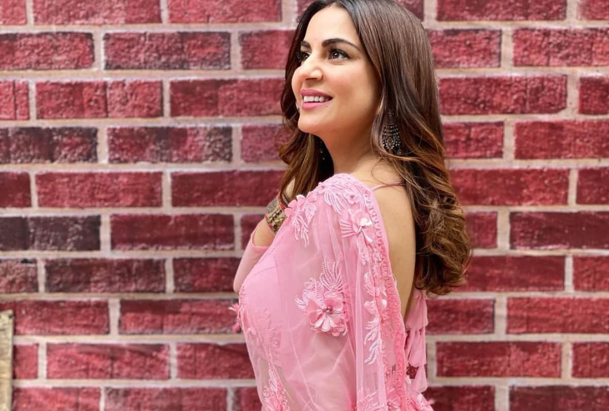 shraddha arya aka preeta bahu in 3k organza saree in her photoshoot