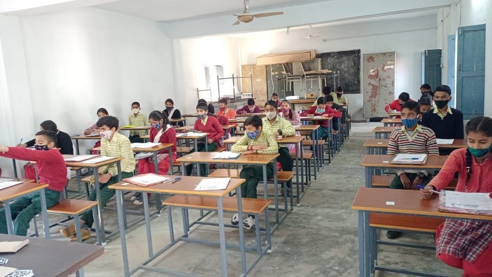 National Achievement Survey Test held in 176 schools of the district