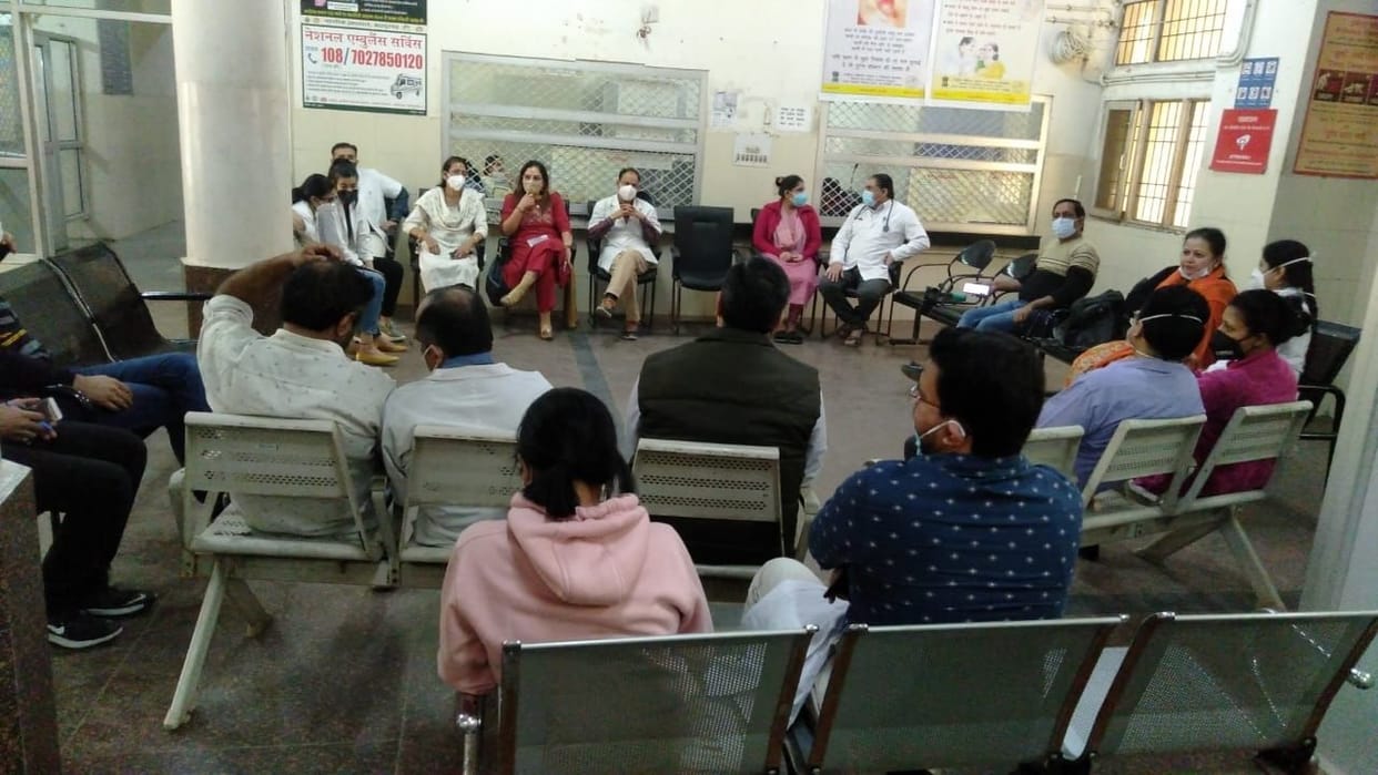 Doctors were on strike for two hours in government hospital, patients remained upset