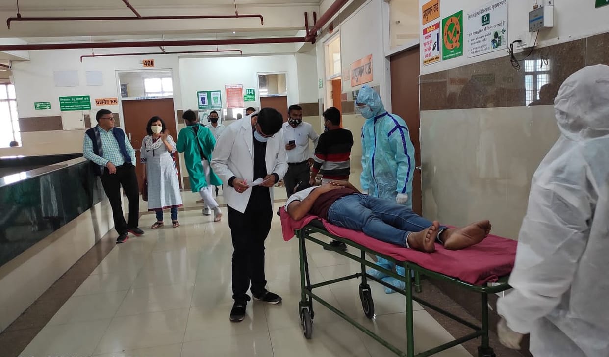 Mock drill at five health centers including Women's Hospital