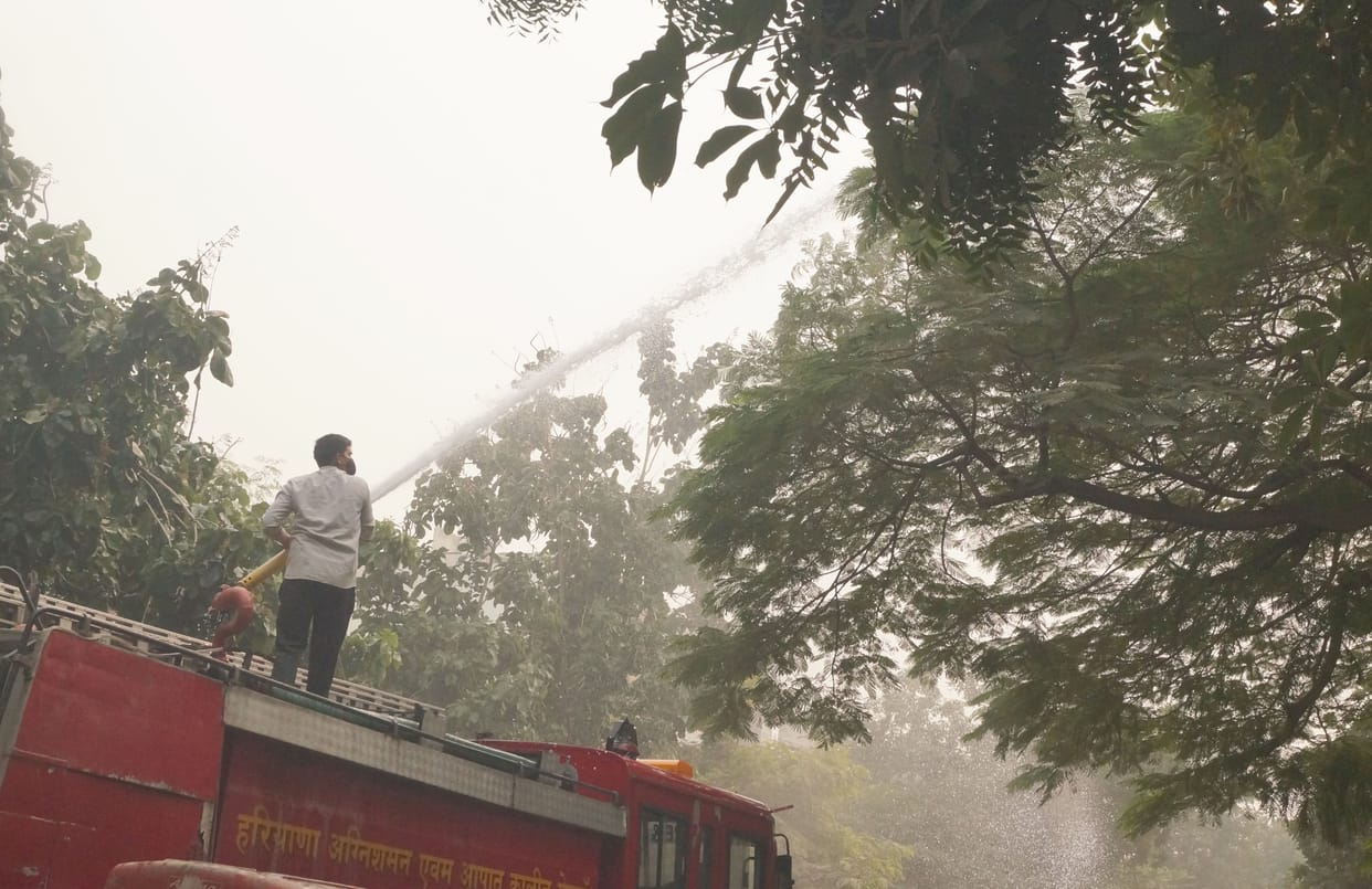 Now wait for strong wind to blow, only then there will be relief, AQI 460 registered in Faridabad