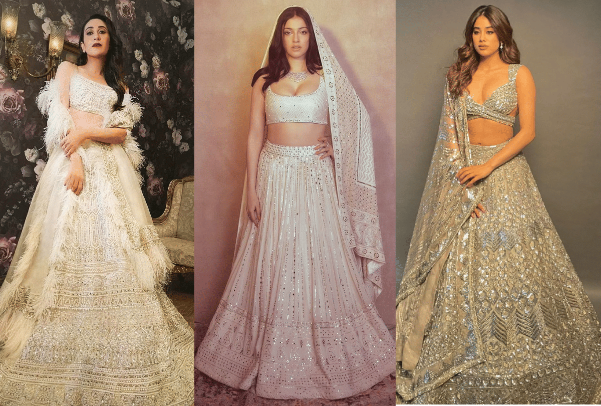 Bhumi Pednekar To janhvi kapoor White lehenga Trend in This Wedding Season