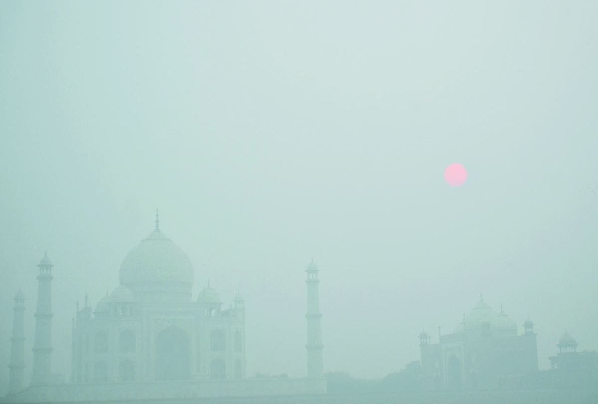 Taj Mahal has the highest pollution compared to the agra city