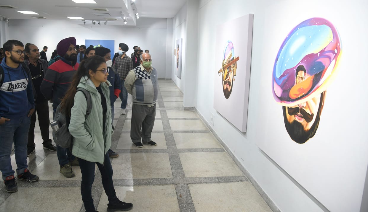 Thukral told the stories of partition through painting