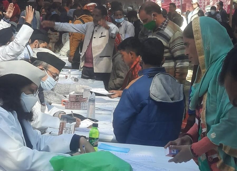 Most of the patients who reached the camp were found suffering from diabetes