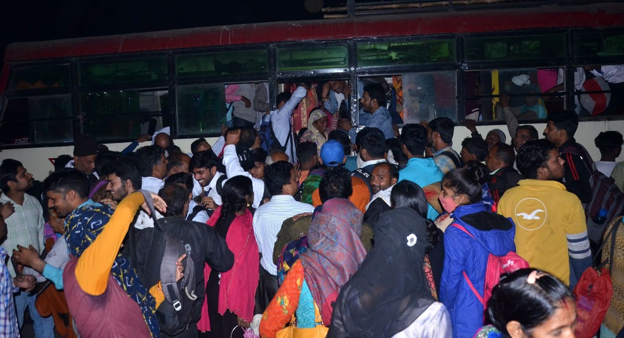 Passengers kept waiting for bus