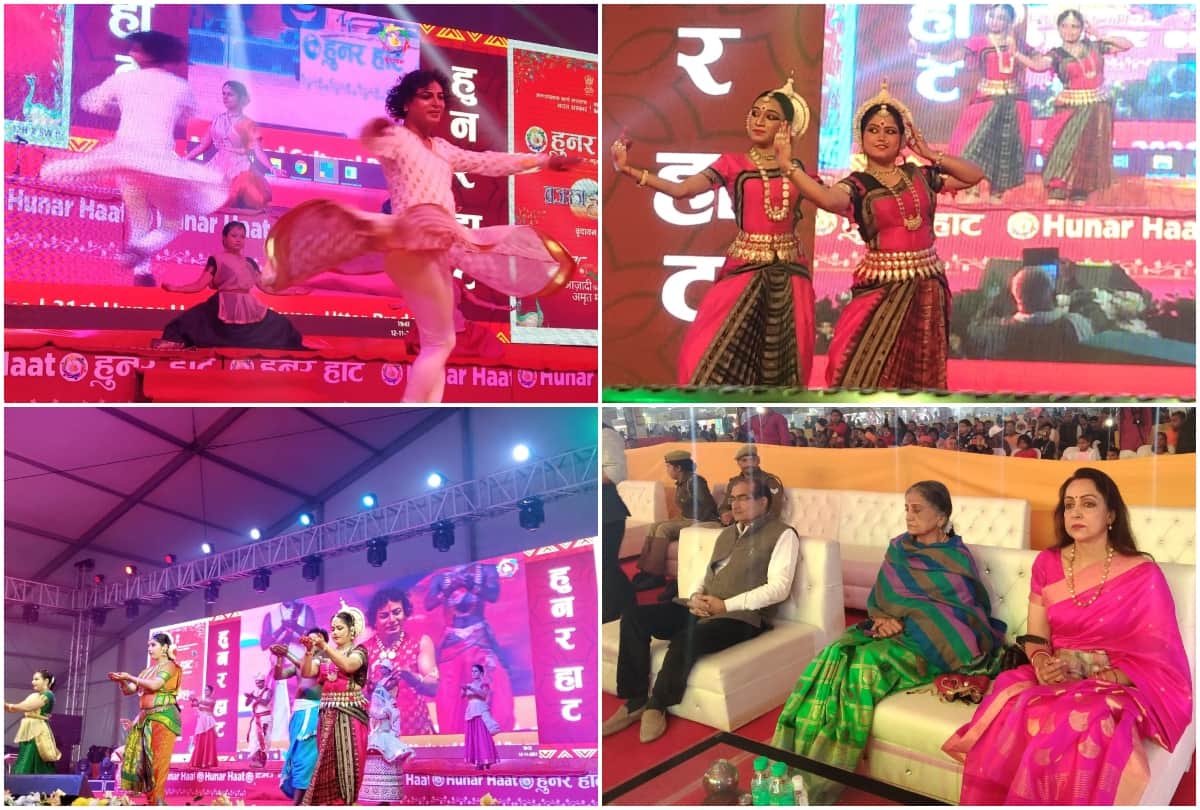 Artists perform dance and singing in Braj Raj festival in mathura