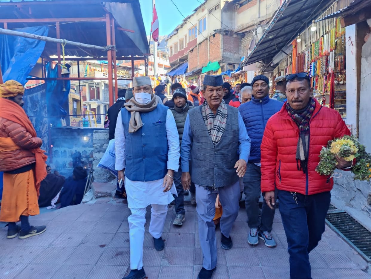 badrinath dham: former cm harish rawat and yashpal arya visit badrinath today
