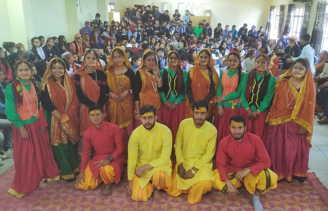 BEd in group dance and first in art faculty in group song