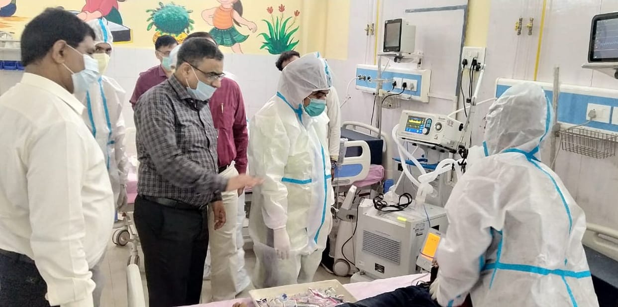 Mock drill of Kovid hospitals in the presence of Joint Director