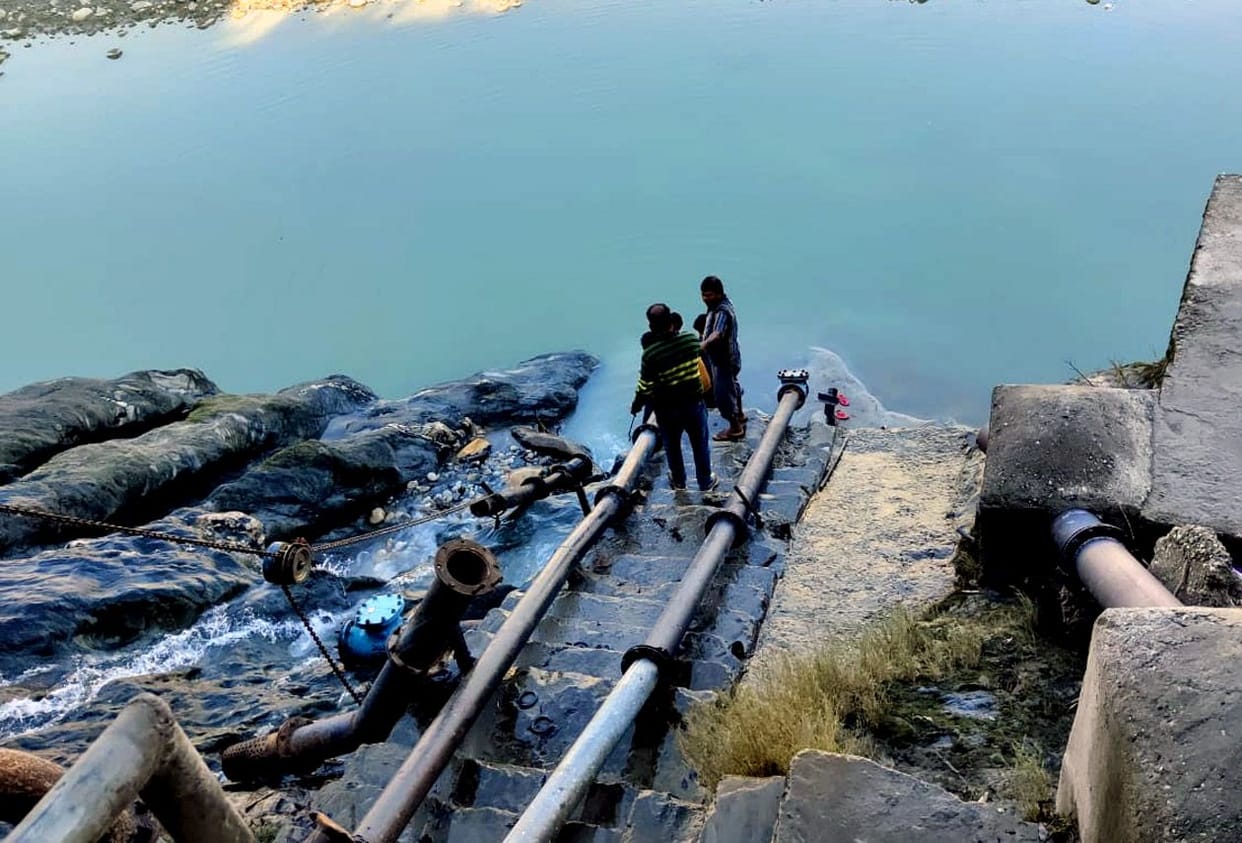 After three days, the drinking water corporation opened the water of Srinagar, Srikot, Pauri