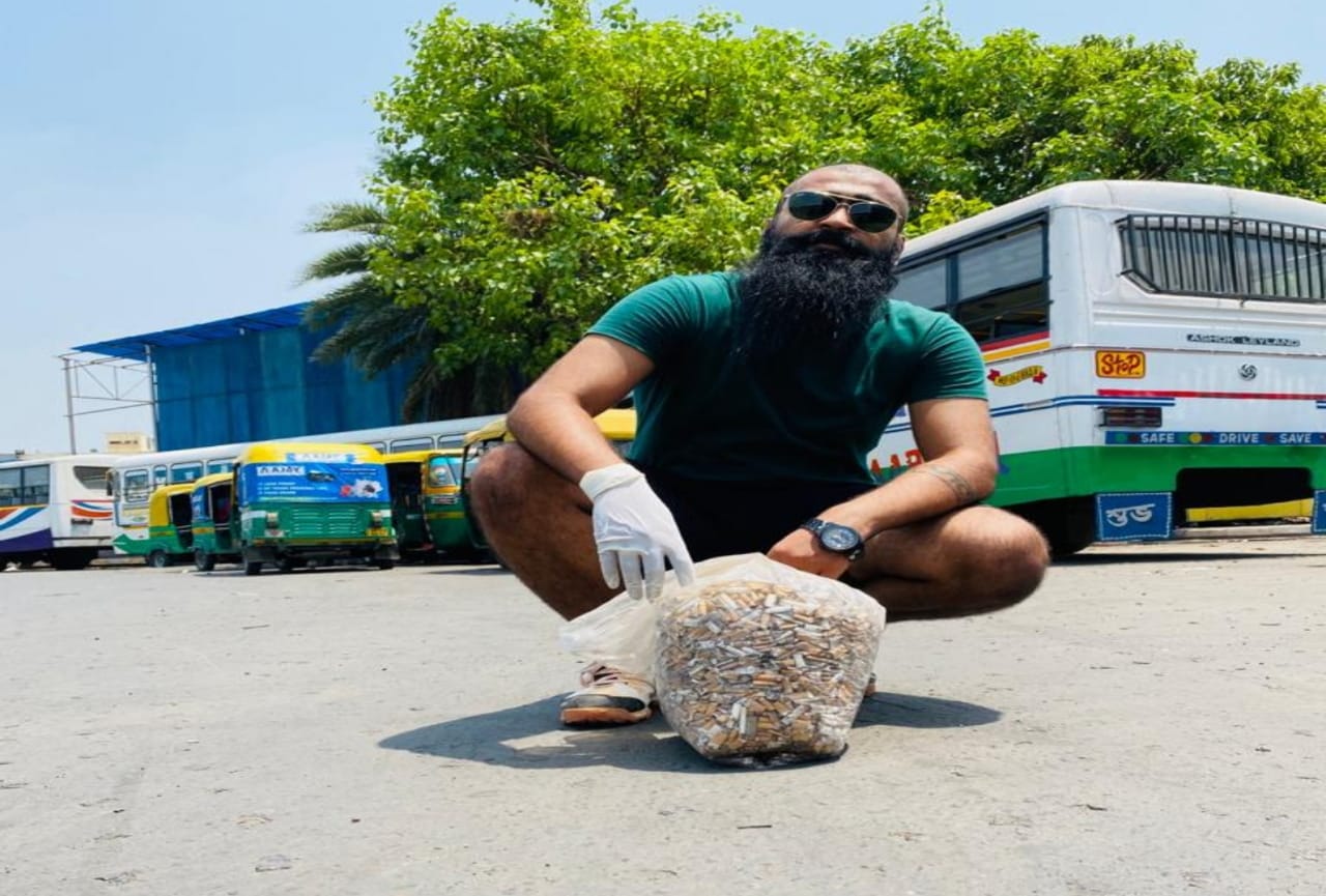 uttarakhand news: fifty youth collect cigarette filters from roads at 2 o'clock in the night