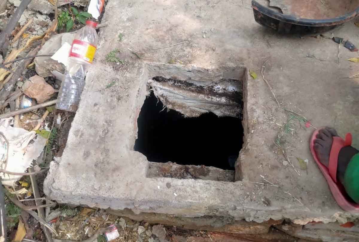 Kanpur: Innocent who came with his mother died due to falling in sewer tank