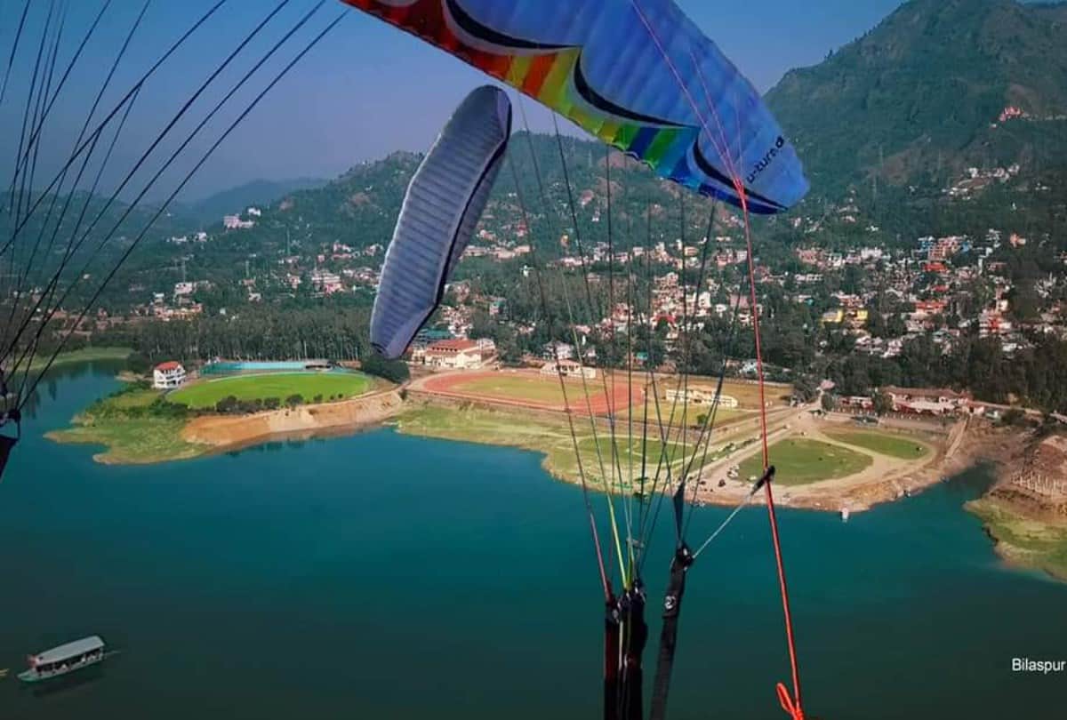 Bandla dhar Acro Paragliding Site In Bilaspur listed in world top three scenic Paragliding Sites